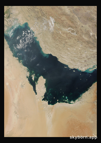 The Earth on 3 October 2024 · Persian Gulf