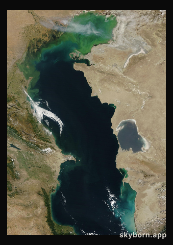 The Earth on 6 October 2024 · Caspian Sea