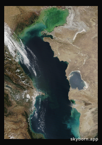 The Earth on 7 October 2024 · Caspian Sea