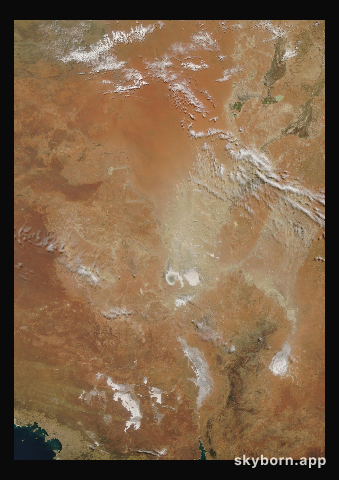The Earth on 8 October 2024 · Lake Eyre, Australia