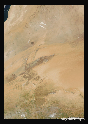 The Earth on 9 October 2024 · Eye of the Sahara, Mauritania