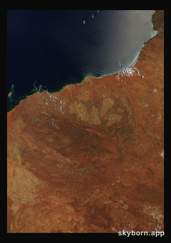 The Earth on 13 October 2024 · Pilbara, Western Australia