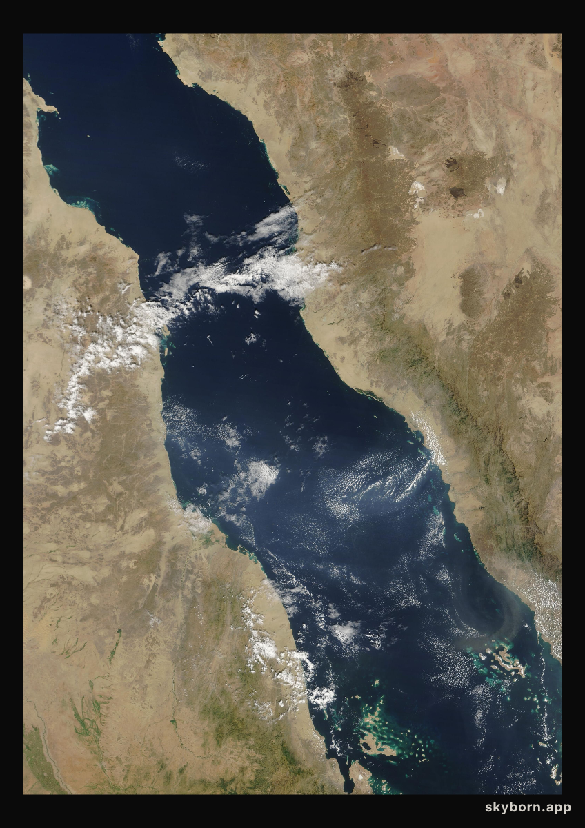 The Earth on 14 October 2024 · Red Sea