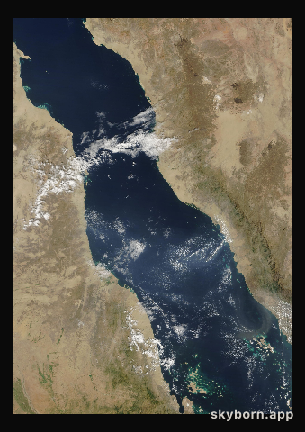 The Earth on 14 October 2024 · Red Sea