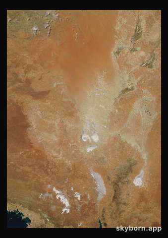 The Earth on 25 October 2024 · Lake Eyre, Australia