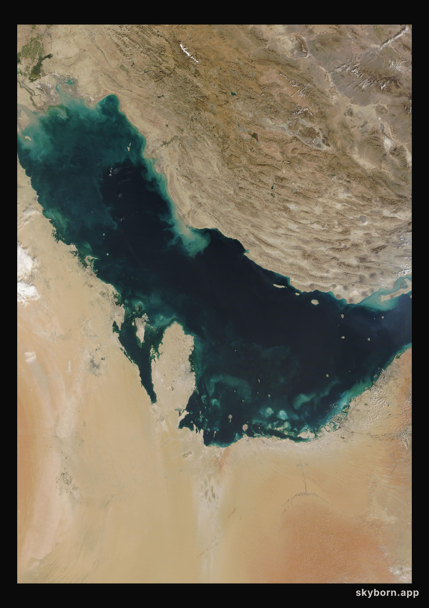 The Earth on 28 October 2024 · Persian Gulf
