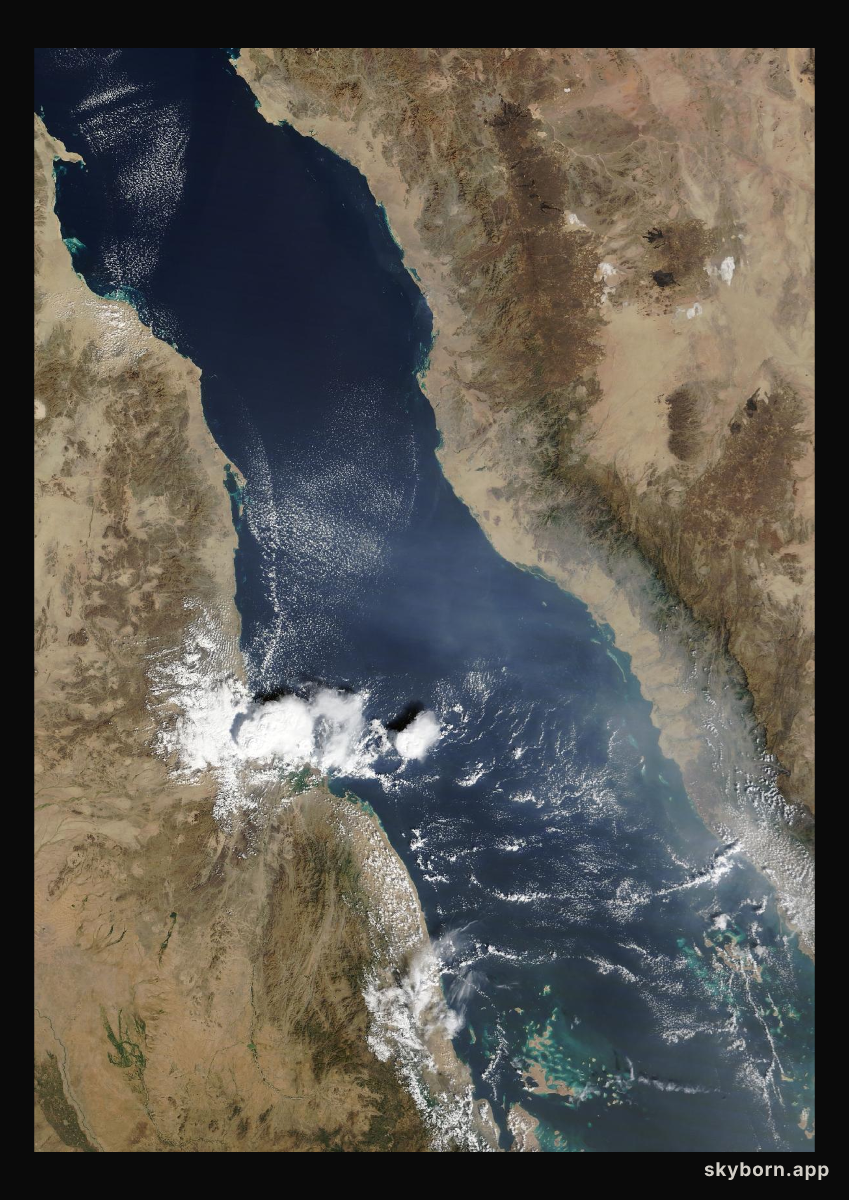 The Earth on 13 November 2024 · Red Sea
