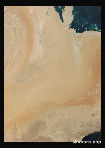 The Earth on 6 December 2024 · Empty Quarter, Arabia