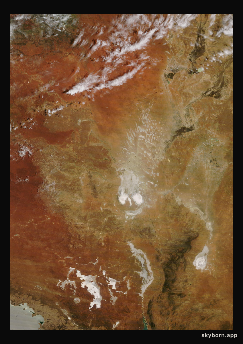 The Earth on 12 December 2024 · Lake Eyre, Australia