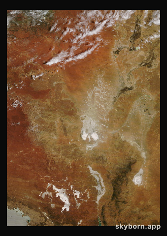 The Earth on 12 December 2024 · Lake Eyre, Australia