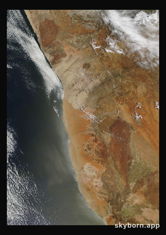 The Earth on 14 December 2024 · Namib Desert