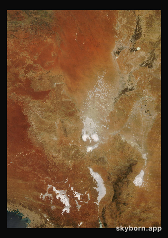 The Earth on 24 December 2024 · Lake Eyre, Australia