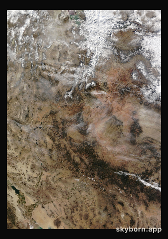 The Earth on 2 January 2025 · Colorado Plateau