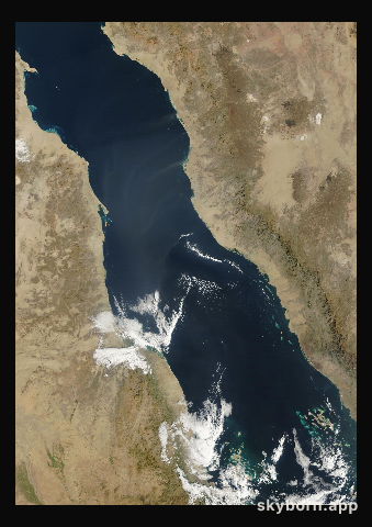 The Earth on 3 January 2025 · Red Sea