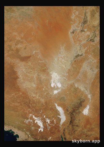The Earth on 17 January 2025 · Lake Eyre, Australia