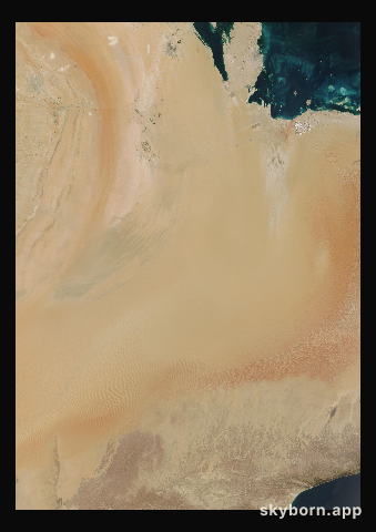 The Earth on 22 January 2025 · Empty Quarter, Arabia