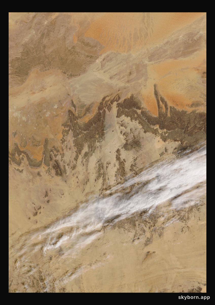 The Earth on 27 January 2025 · Sahara, Algeria