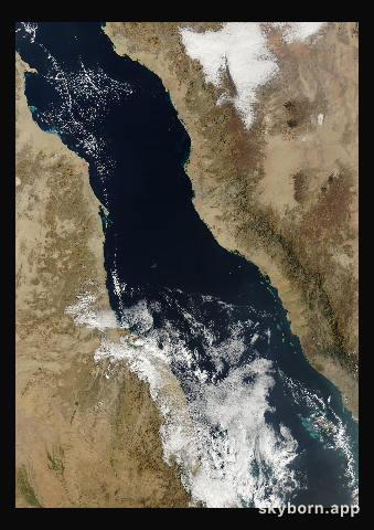 The Earth on 28 January 2025 · Red Sea