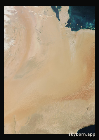 The Earth on 29 January 2025 · Empty Quarter, Arabia