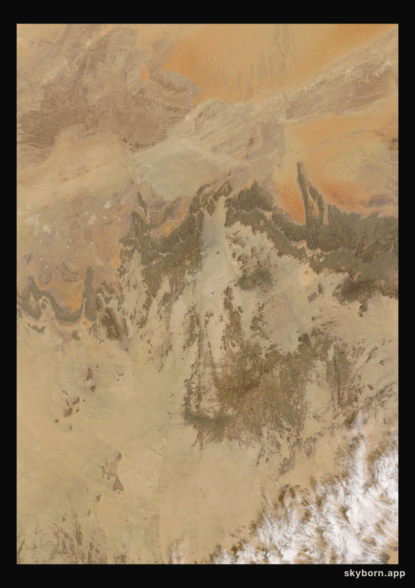 The Earth on 3 February 2025 · Sahara, Algeria