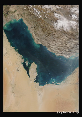 The Earth on 4 February 2025 · Persian Gulf