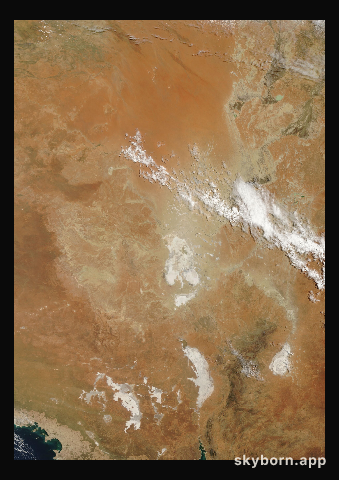 The Earth on 8 February 2025 · Lake Eyre, Australia