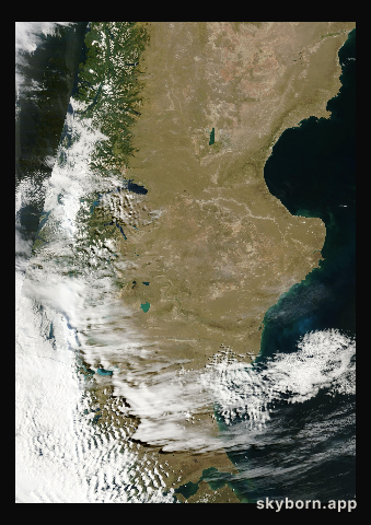 The Earth on 13 February 2025 · Patagonia