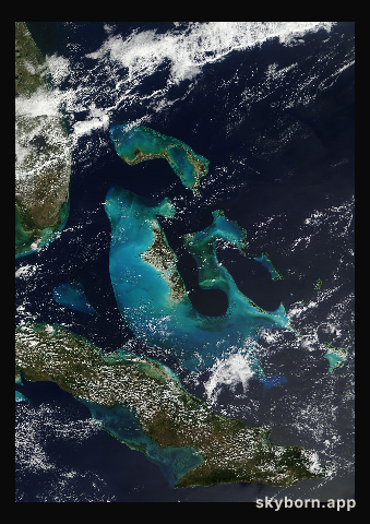 The Earth on 14 February 2025 · Bahamas