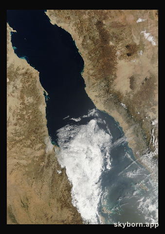 The Earth on 17 February 2025 · Red Sea