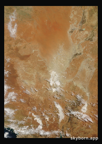 The Earth on 18 February 2025 · Lake Eyre, Australia