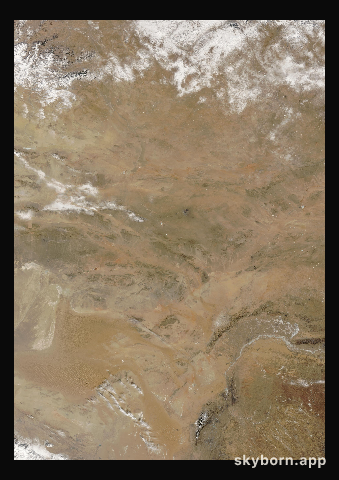 The Earth on 23 February 2025 · Gobi Desert