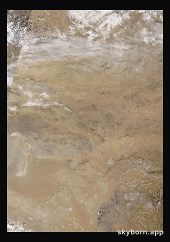 The Earth on 25 February 2025 · Gobi Desert