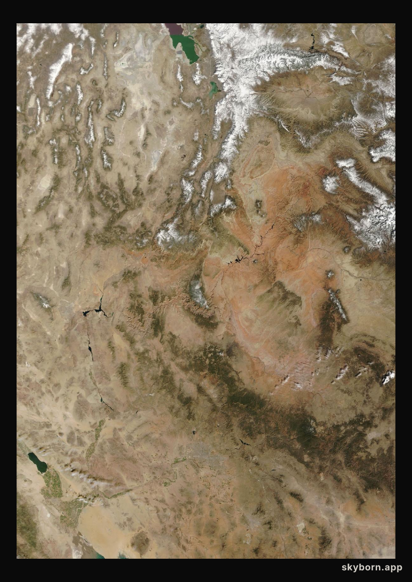 The Earth on 27 February 2025 · Colorado Plateau