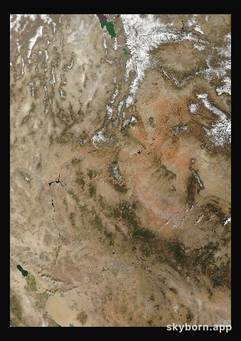The Earth on 27 February 2025 · Colorado Plateau