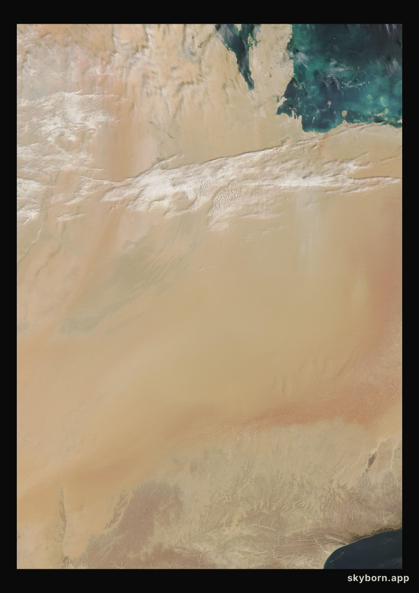 The Earth on 28 February 2025 · Empty Quarter, Arabia