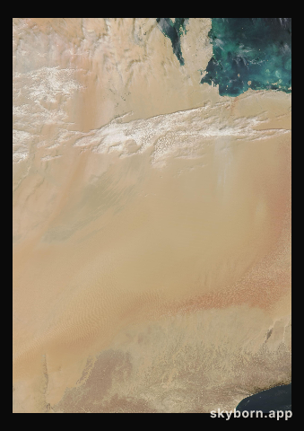 The Earth on 28 February 2025 · Empty Quarter, Arabia