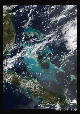 The Earth on 1 March 2025 · Bahamas