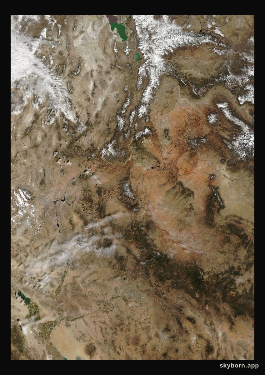The Earth on 2 March 2025 · Colorado Plateau