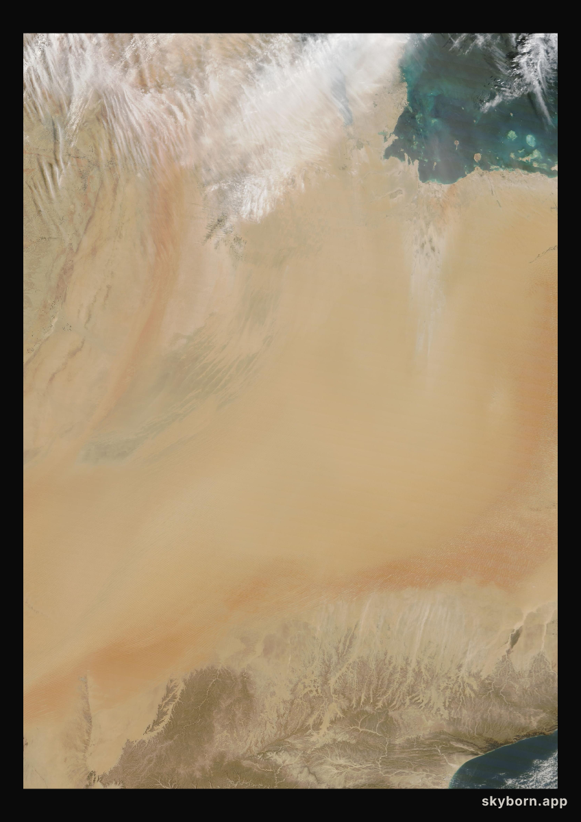 The Earth on 8 March 2025 · Empty Quarter, Arabia