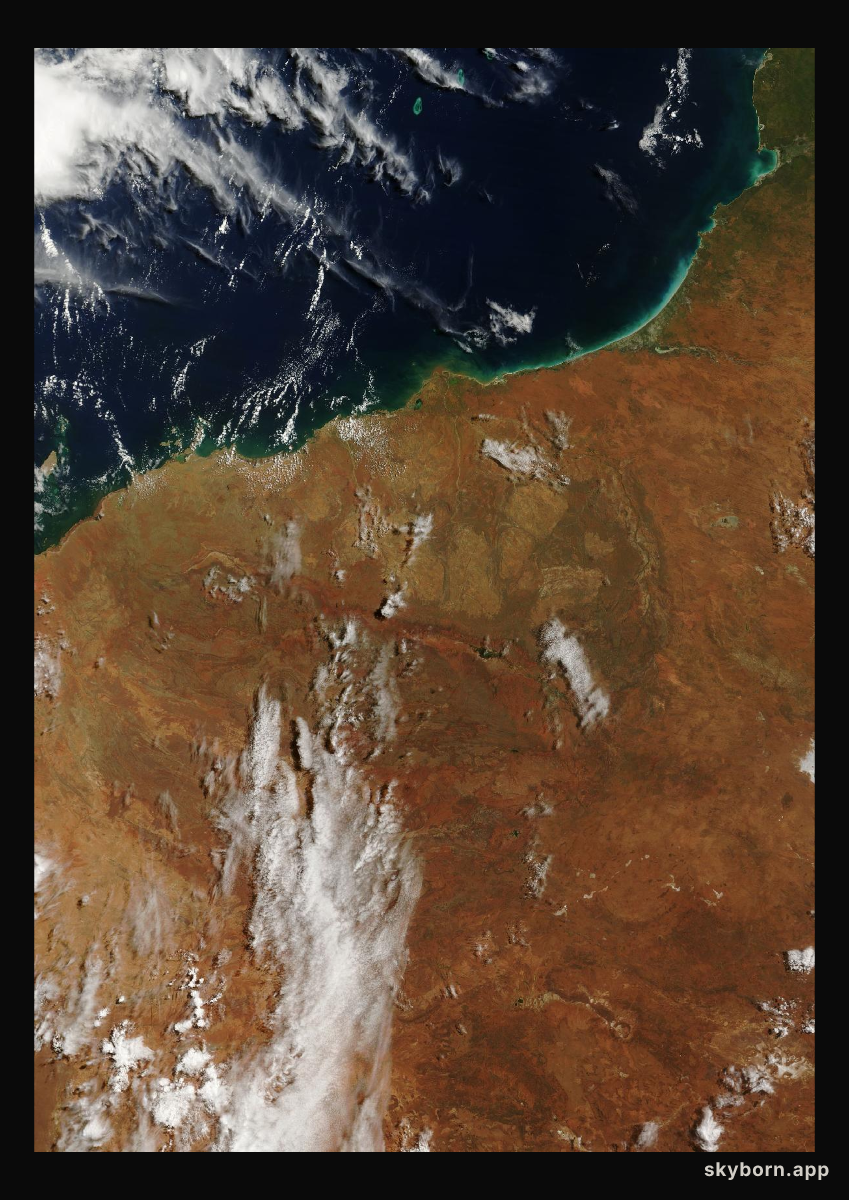The Earth on 12 March 2025 · Pilbara, Western Australia