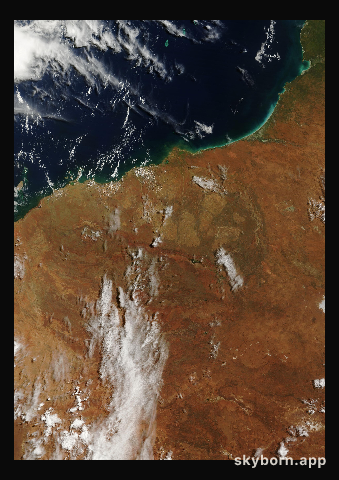 The Earth on 12 March 2025 · Pilbara, Western Australia