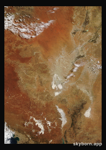 The Earth on 13 March 2025 · Lake Eyre, Australia