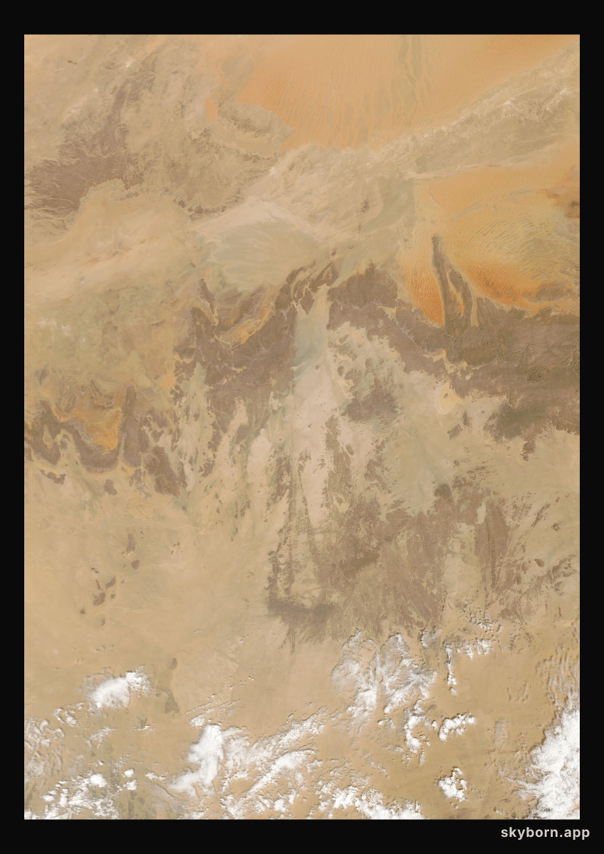The Earth on 14 March 2025 · Sahara, Algeria