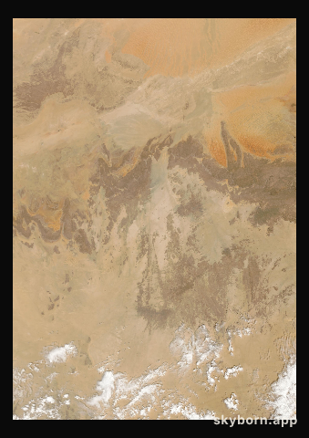 The Earth on 14 March 2025 · Sahara, Algeria