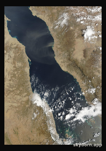 The Earth on 16 March 2025 · Red Sea