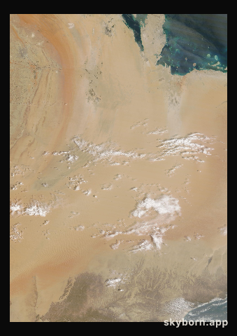The Earth on 18 March 2025 · Empty Quarter, Arabia