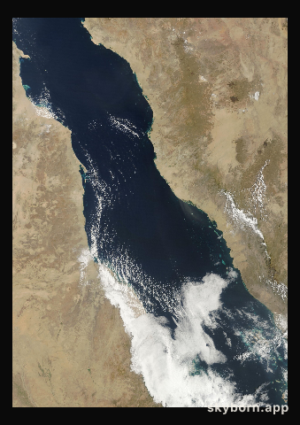 The Earth on 23 March 2025 · Red Sea