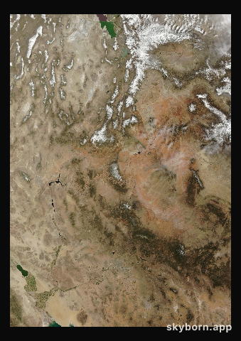 The Earth on 24 March 2025 · Colorado Plateau