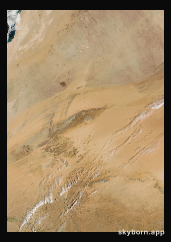 The Earth on 26 March 2025 · Eye of the Sahara, Mauritania