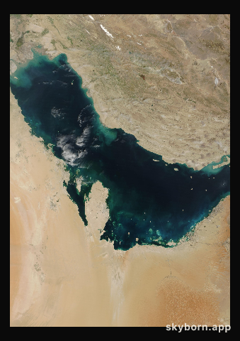 The Earth on 27 March 2025 · Persian Gulf